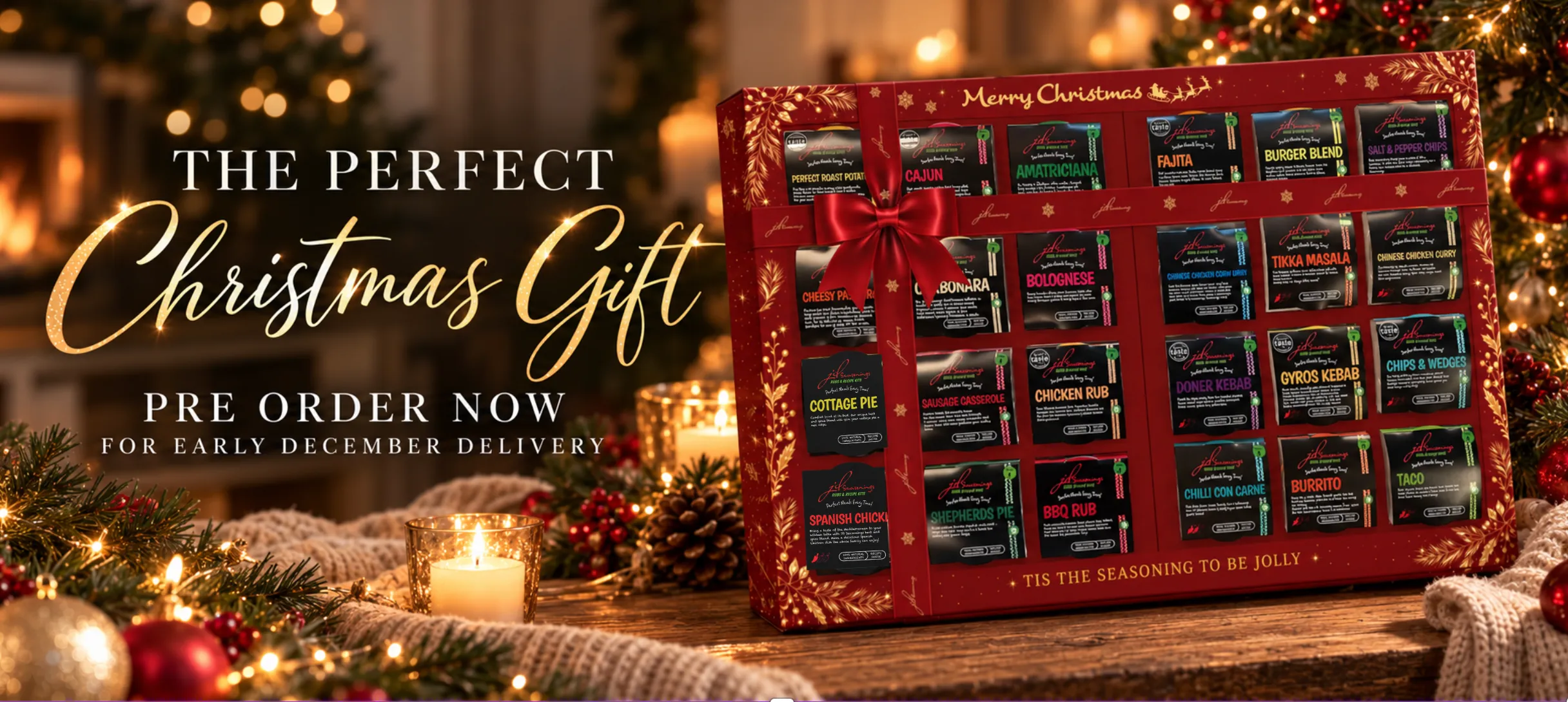 JD Seasonings Luxury 2FT Christmas Gift Box